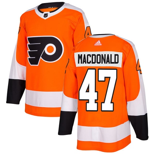 Adidas Men Philadelphia Flyers #47 Andrew MacDonald Orange Home Authentic Stitched NHL Jersey->philadelphia flyers->NHL Jersey